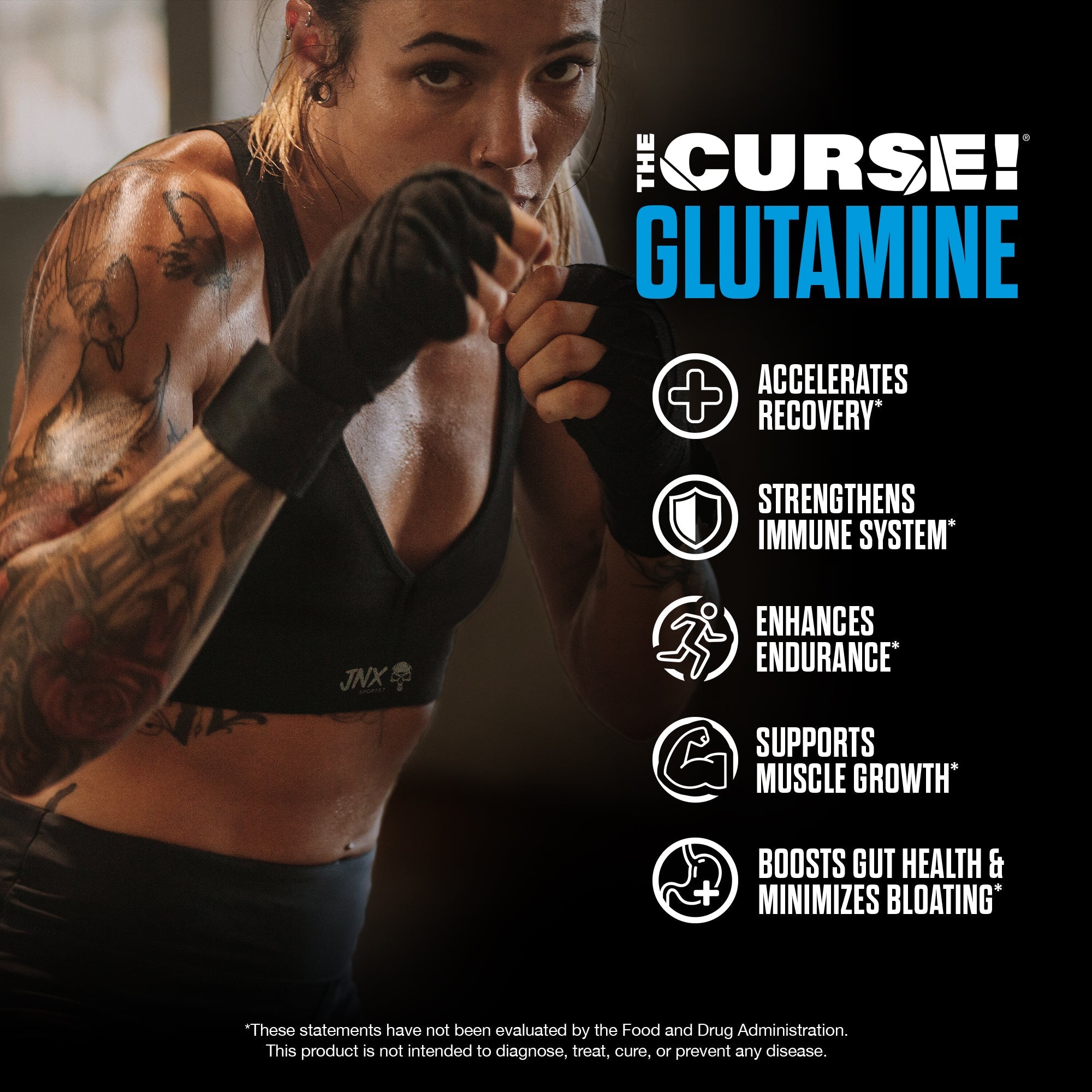 THE CURSE! Micronized Glutamine Powder - Unflavored