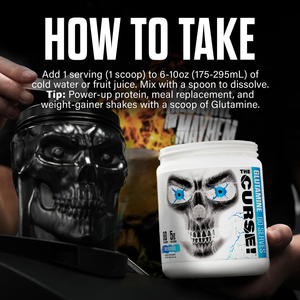 THE CURSE! Micronized Glutamine Powder - Unflavored
