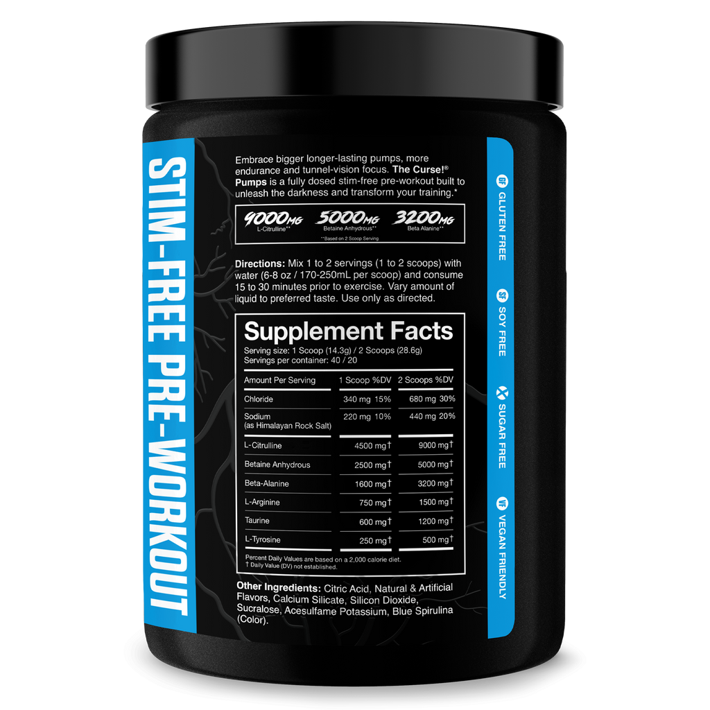 THE CURSE! Stim-Free Pump - 3 Flavors