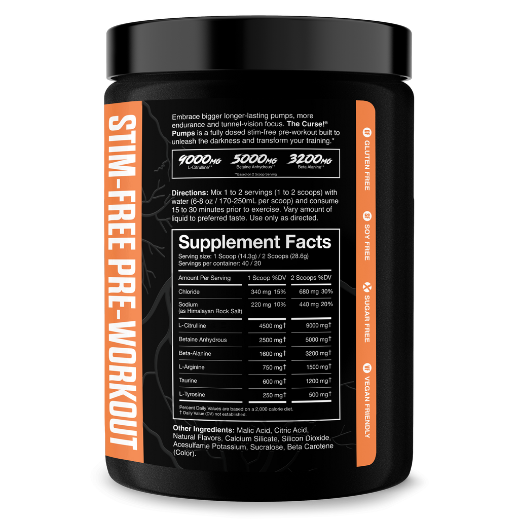 THE CURSE! Stim-Free Pump - 3 Flavors