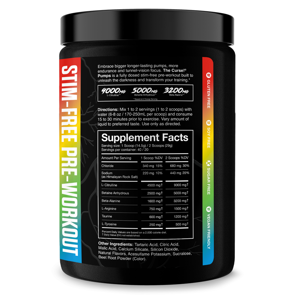 THE CURSE! Stim-Free Pump - 3 Flavors