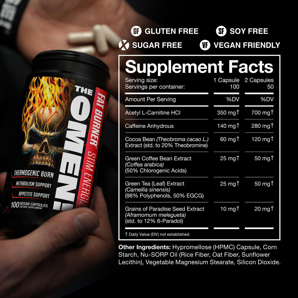THE OMEN! Fat Burner - 60 Capsules