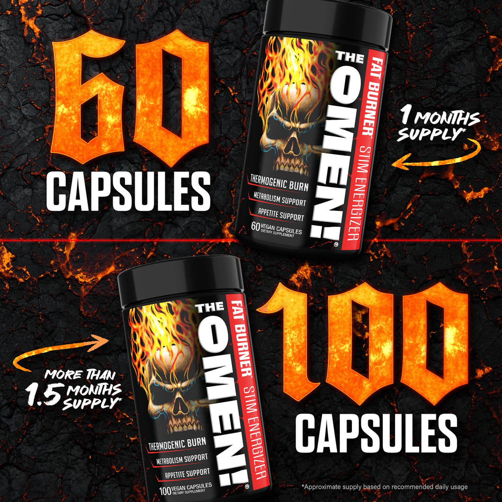 THE OMEN! Fat Burner - 60 Capsules