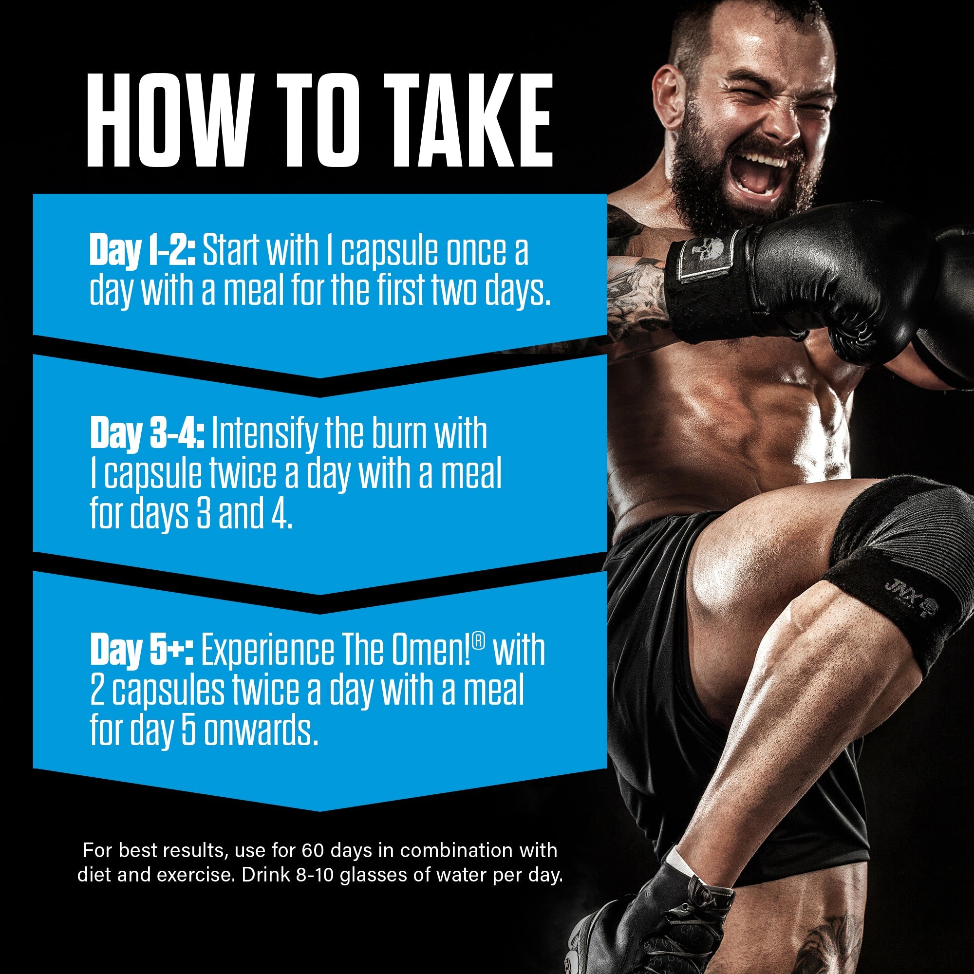 THE OMEN! Stim-Free Fat Burner - 100 Capsules