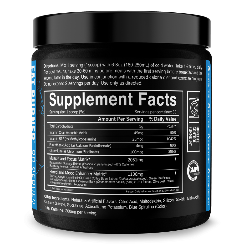 THE RIPPER! Fat Burner Powder - 11 Flavors
