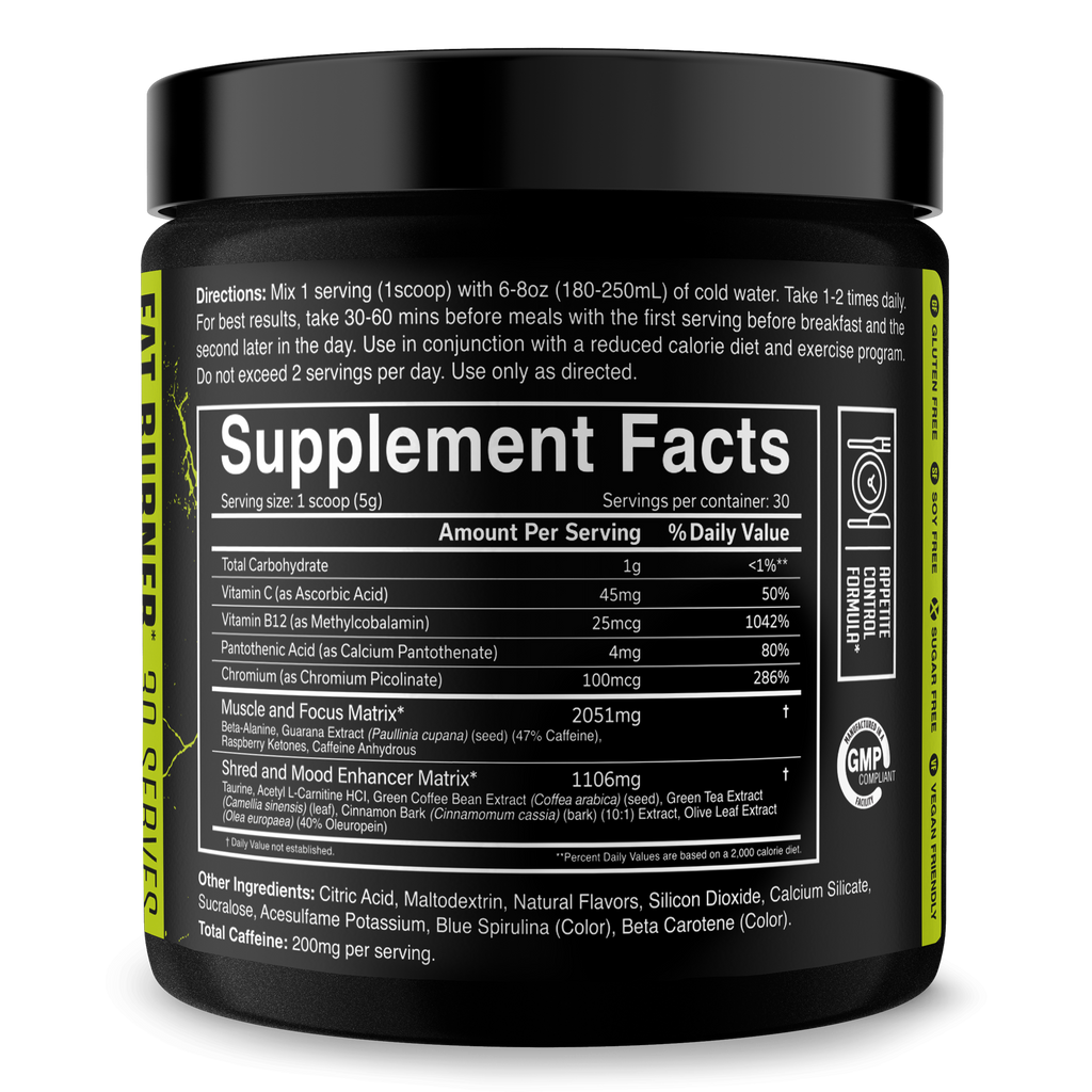 THE RIPPER! Fat Burner Powder - 11 Flavors