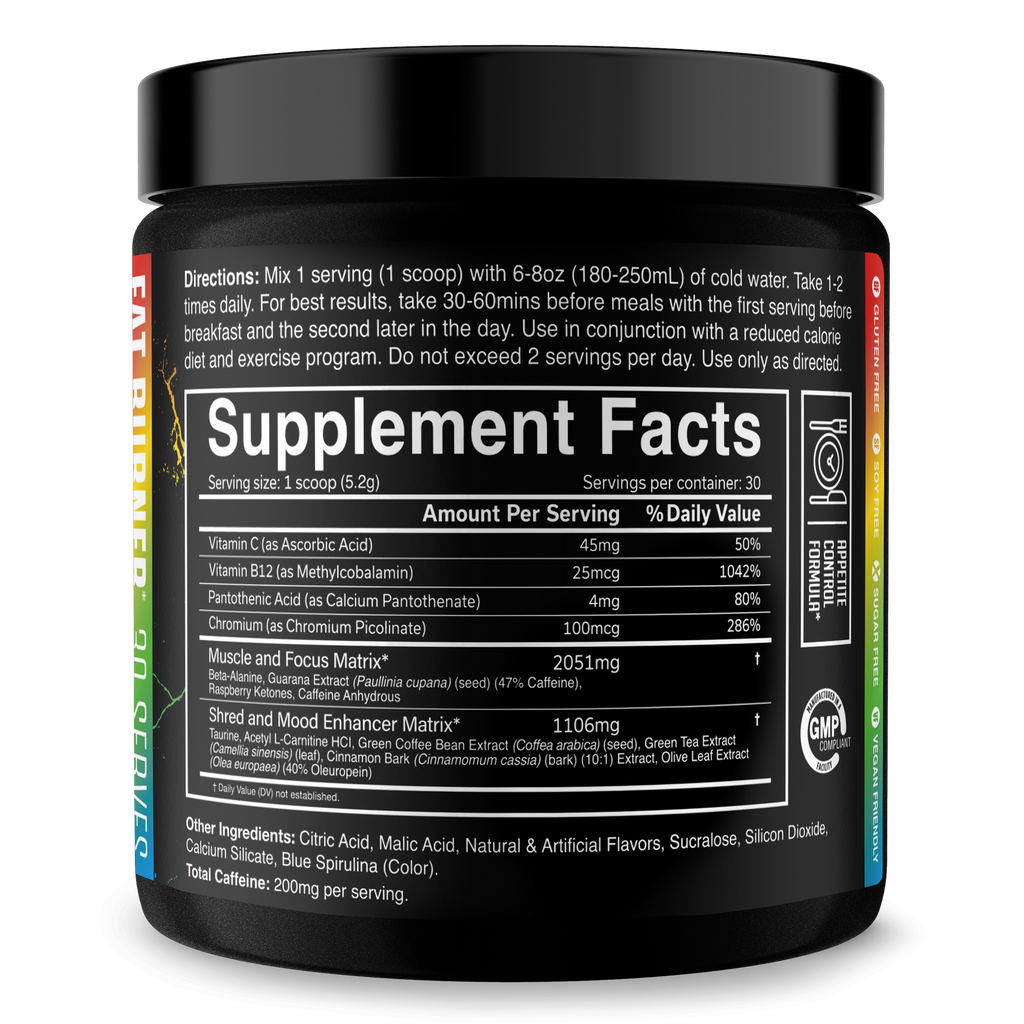 THE RIPPER! Fat Burner Powder - 11 Flavors
