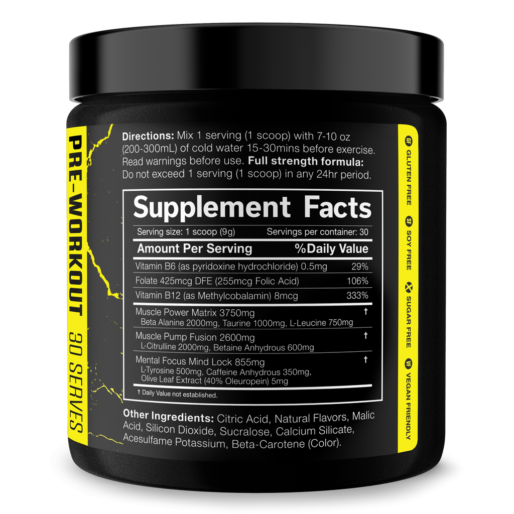 THE SHADOW! High-Stim Pre-Workout - 7 Flavors