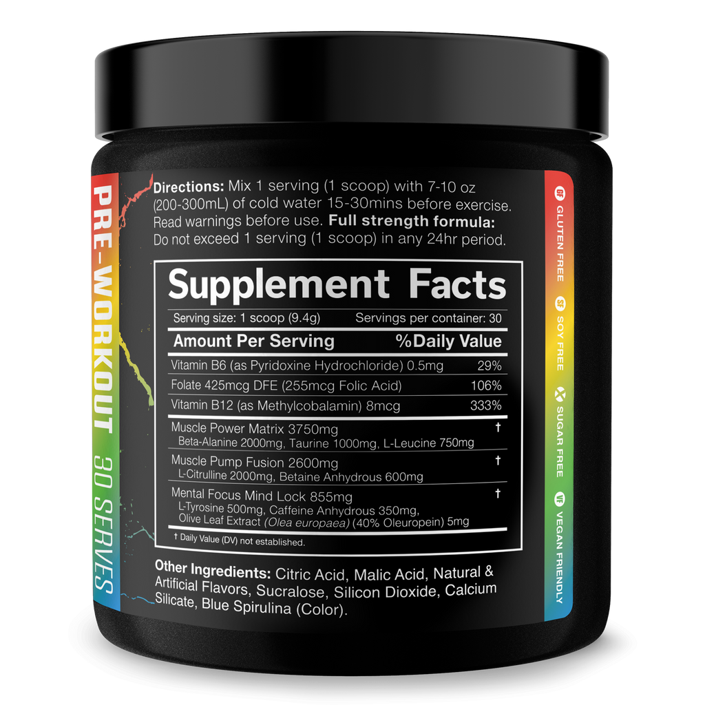THE SHADOW! High-Stim Pre-Workout - 7 Flavors