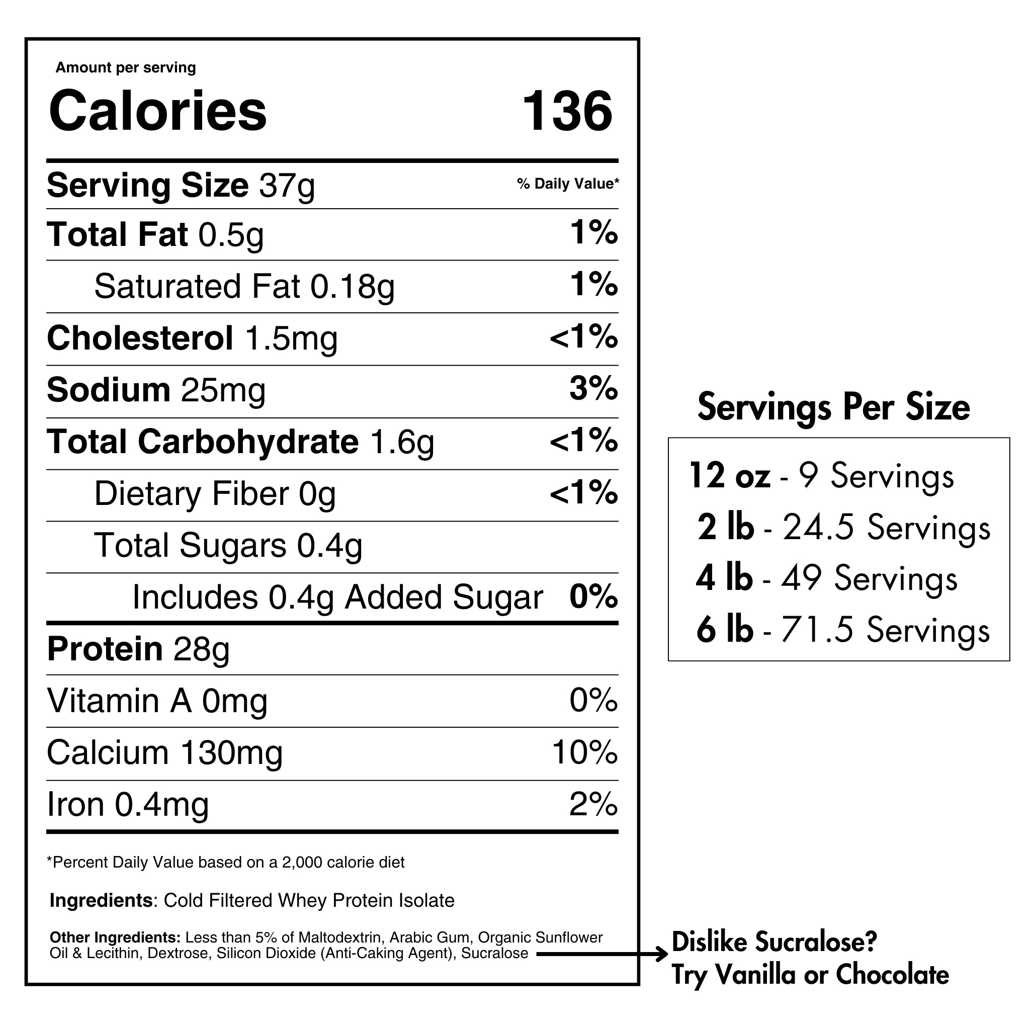 PURE CHOICE Whey Protein Isolate Powder - Frosted Marshmallow