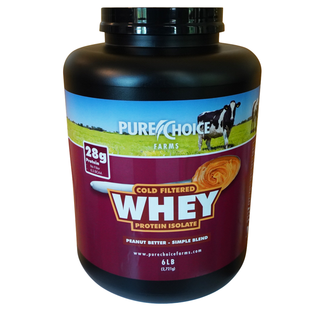 PURE CHOICE Whey Protein Isolate Powder - Peanut Better