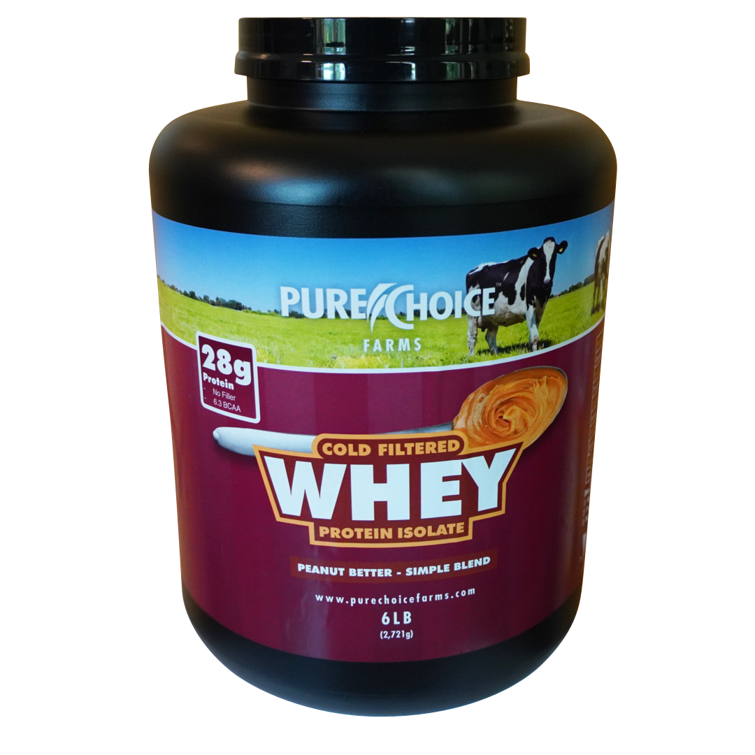 PURE CHOICE Whey Protein Isolate Powder - Peanut Better