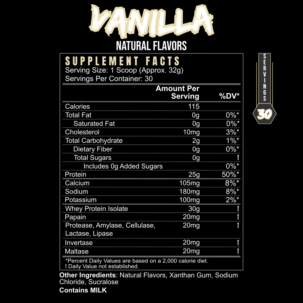 BLACKLABEL POST HUSTLE Whey Protein Isolate Powder - 4 Flavors