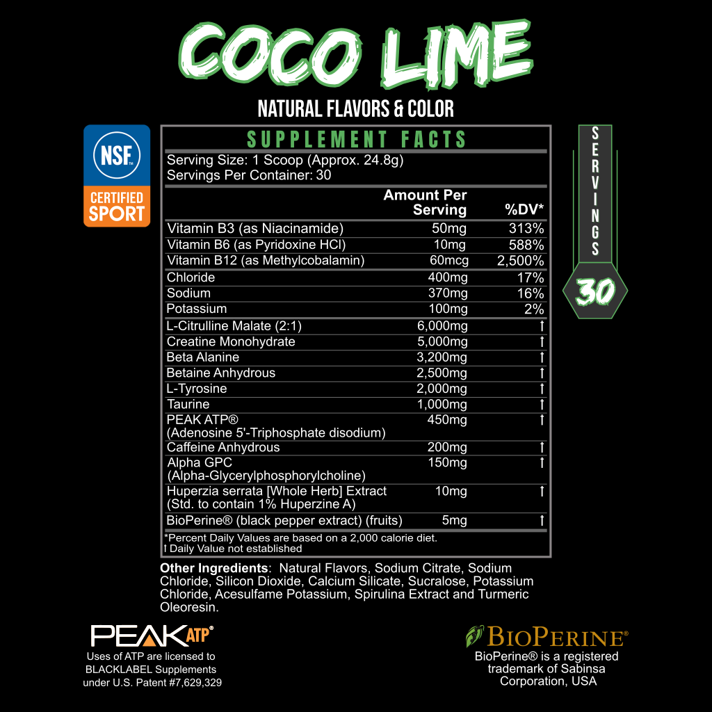 BLACKLABEL Pre Hustle ALL-IN-ONE Pre-Workout - 3 Flavors