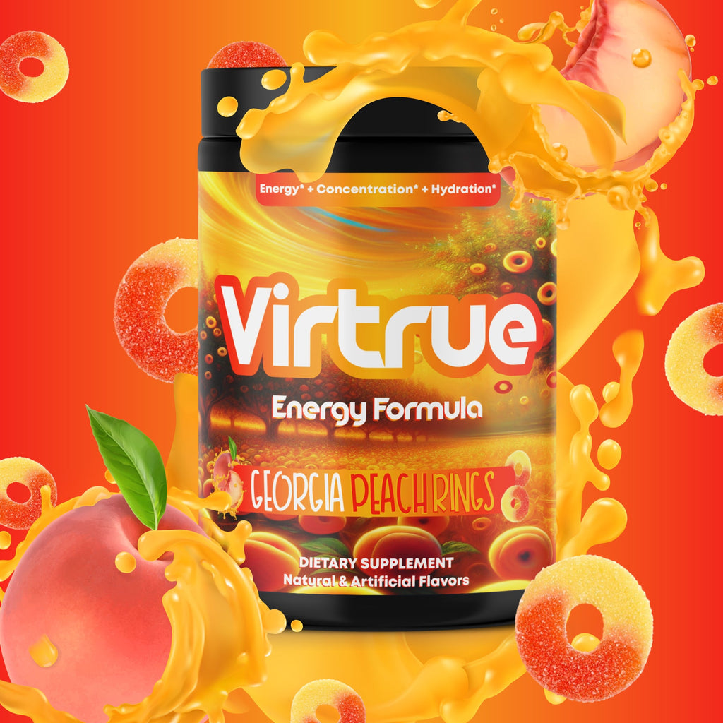 VIRTRUE Sugar-Free Pre-Workout - Georgia Peach Rings