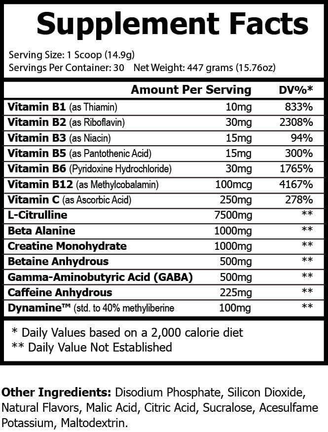 VIRTRUE Sugar-Free Pre-Workout - Tropical Sunrise