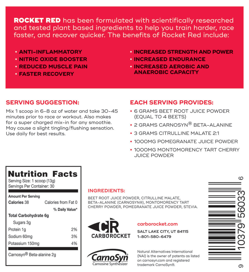 ROCKET RED Superfoods Pre-Workout