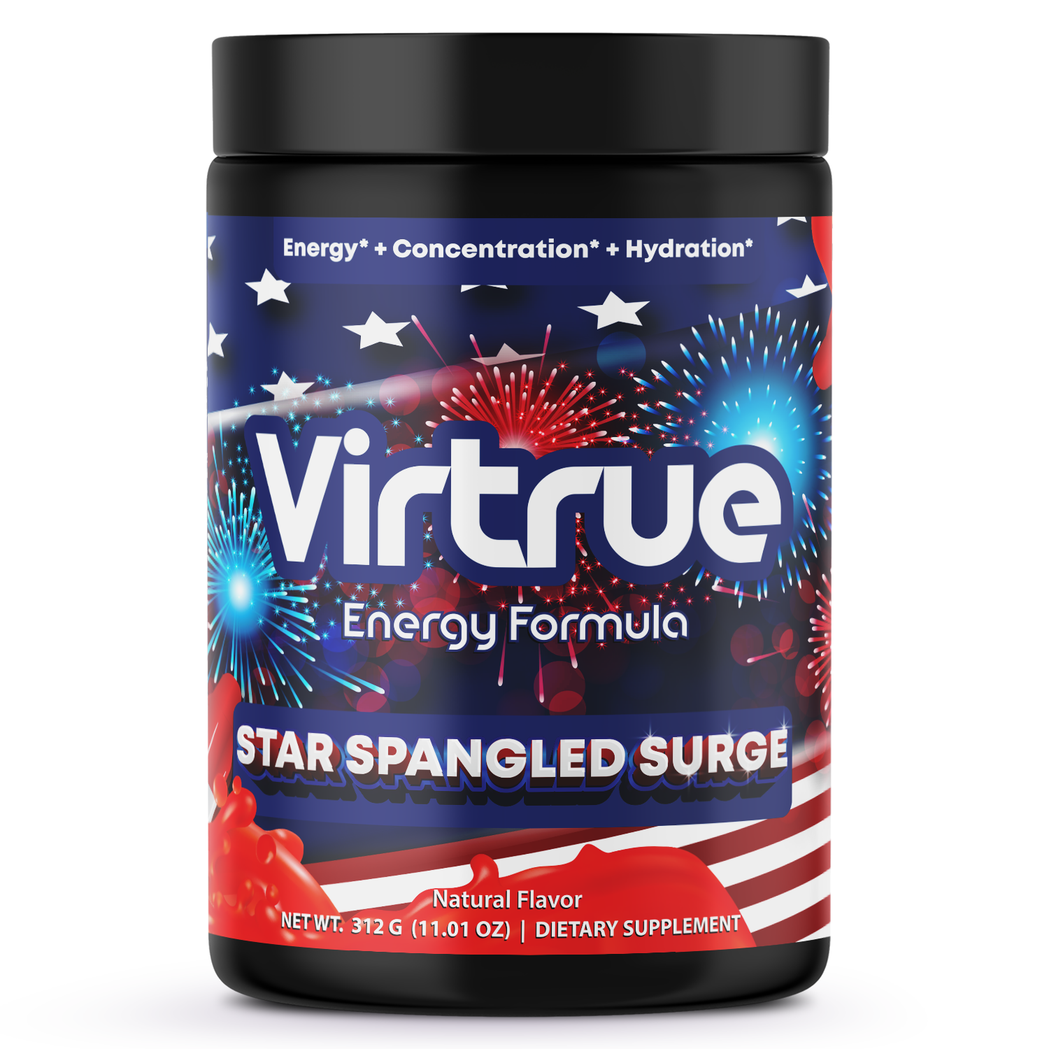 VIRTRUE Sugar-Free Pre-Workout - Star Spangled Surge