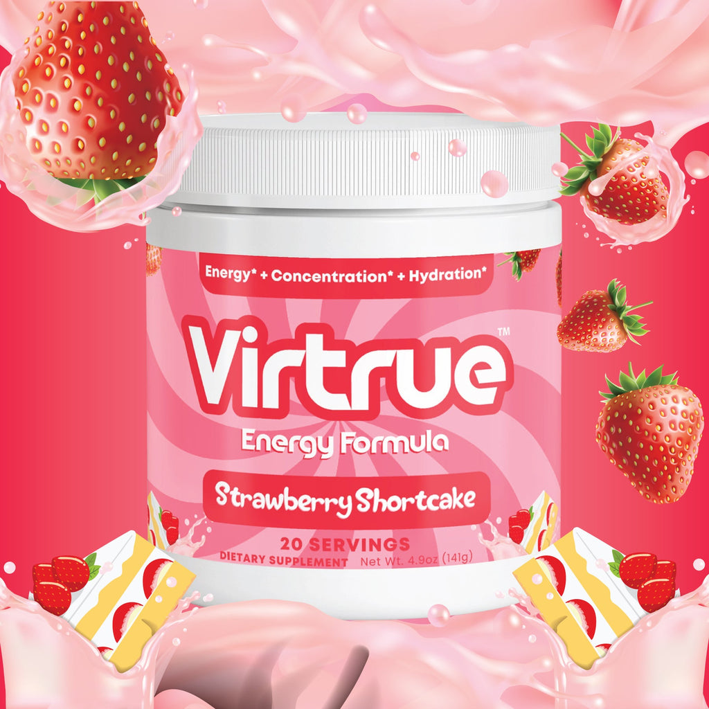 VIRTRUE Sugar-Free Pre-Workout - Strawberry Shortcake