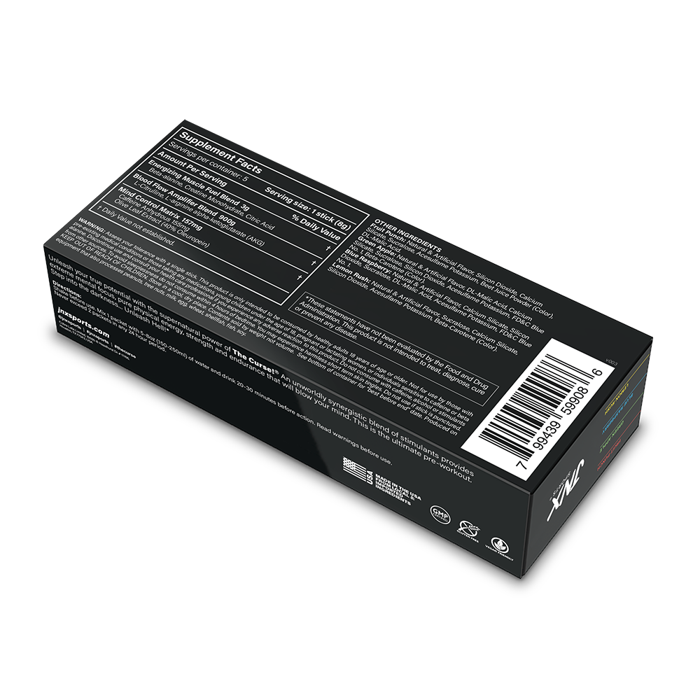 THE CURSE! High-Stim Pre-Workout Sticks - Variety Pack