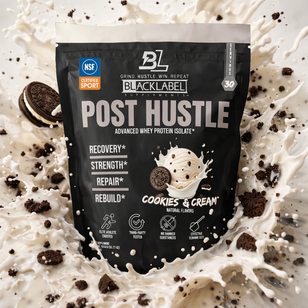 BLACKLABEL POST HUSTLE Whey Protein Isolate Powder - 4 Flavors
