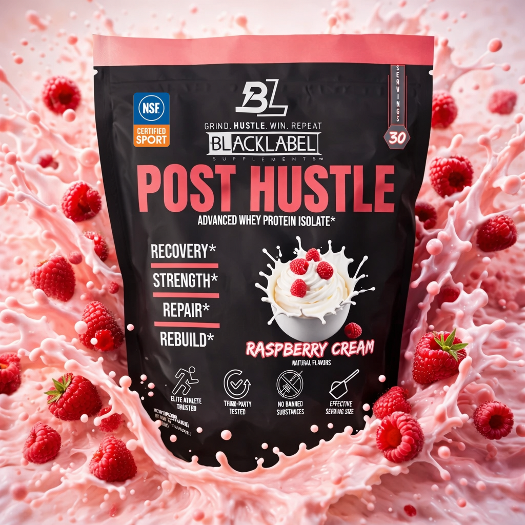 BLACKLABEL POST HUSTLE Whey Protein Isolate Powder - 4 Flavors