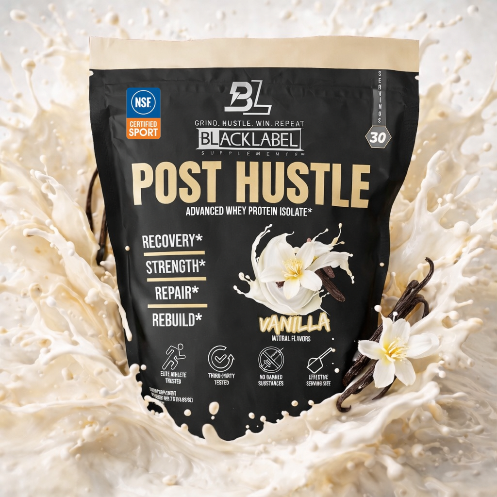 BLACKLABEL POST HUSTLE Whey Protein Isolate Powder - 4 Flavors