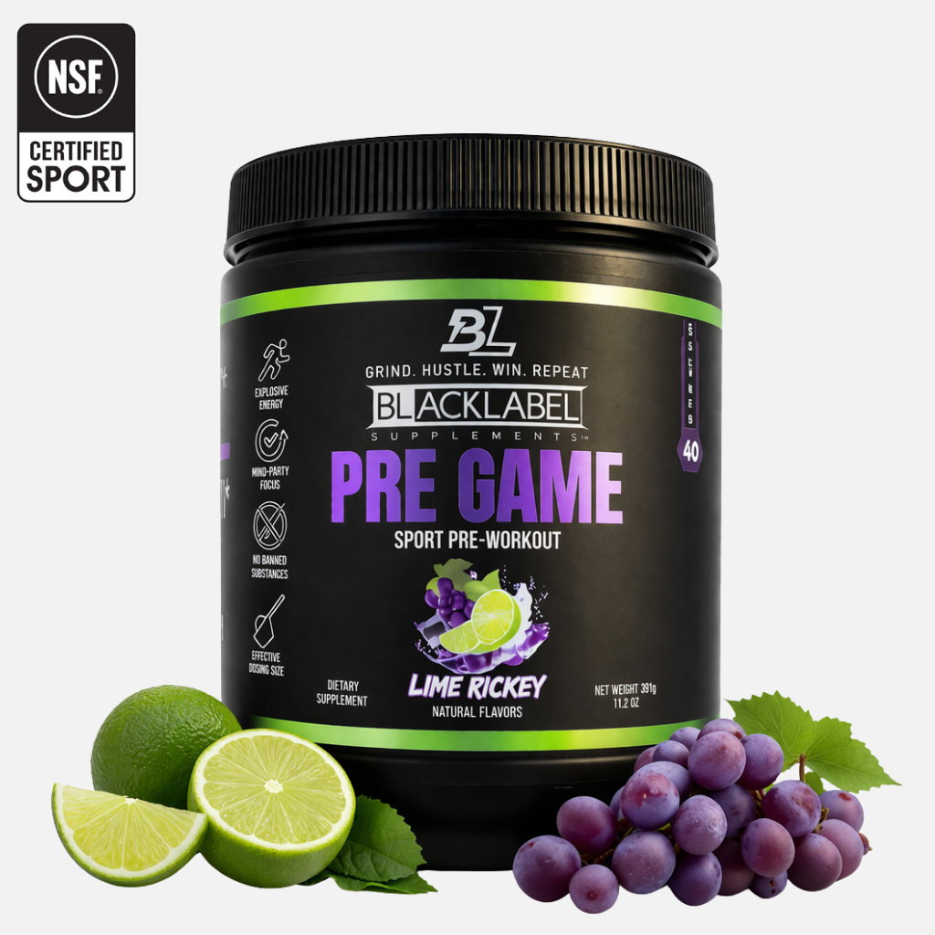 BLACKLABEL Pre Game Sport Pre-Workout - 3 Flavors