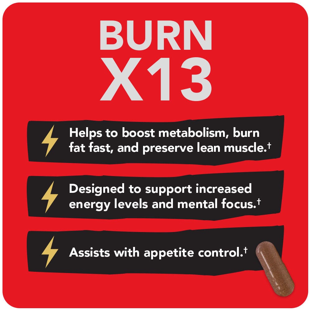 VITAMIN BOUNTY Burn X13 Thermogenic Fat Burner - 60 Capsules