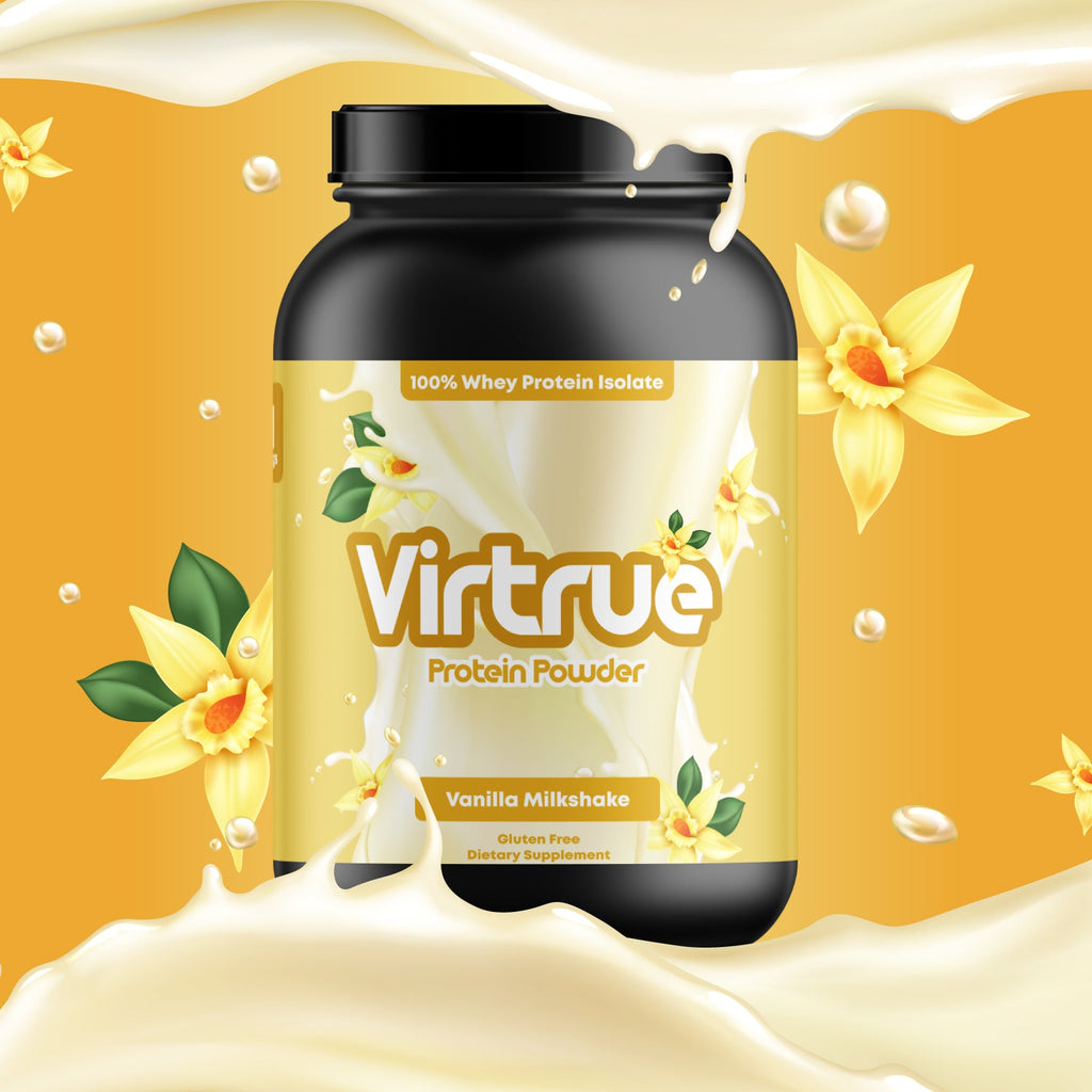 VIRTRUE Whey Protein Isolate Powder - Vanilla Milkshake
