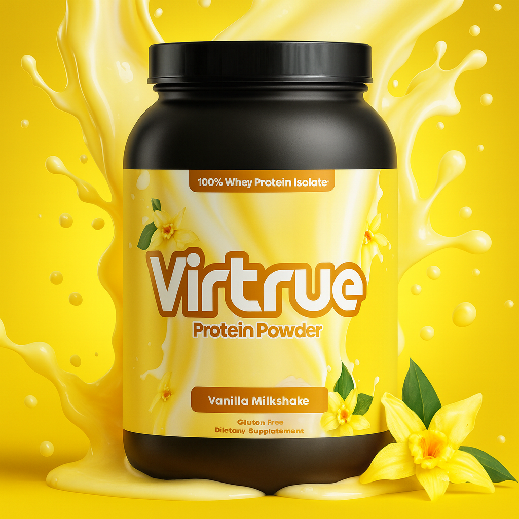 VIRTRUE Whey Protein Isolate Powder - Vanilla Milkshake
