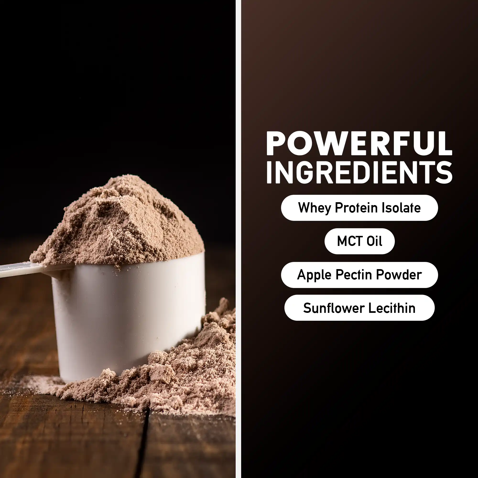 WOW MD Advanced 100% Whey Protein Isolate Powder - Chocolate