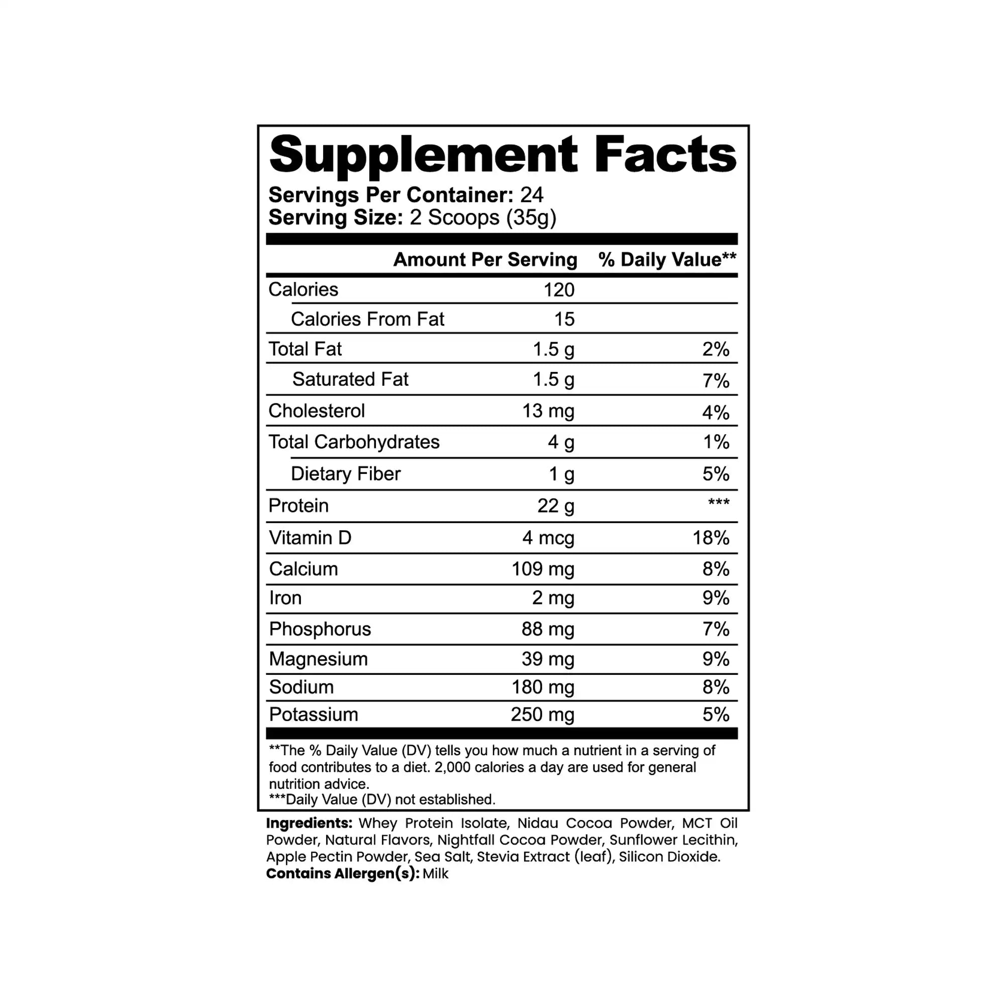 WOW MD Advanced 100% Whey Protein Isolate Powder - Chocolate
