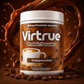 VIRTRUE Whey Protein Isolate Powder - Cappuccino
