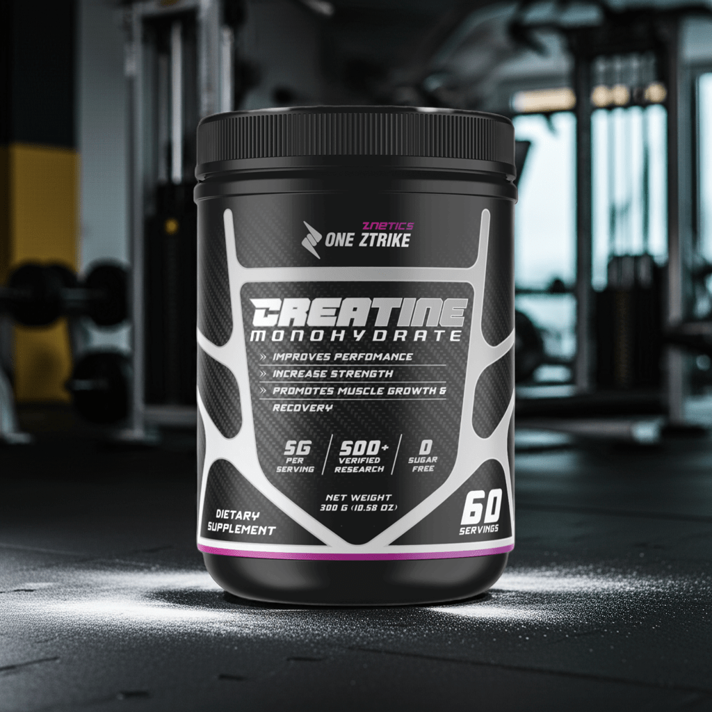ZNETICZ ONE ZTRIKE Ultra-micronized Creatine Monohydrate Powder - Unflavored