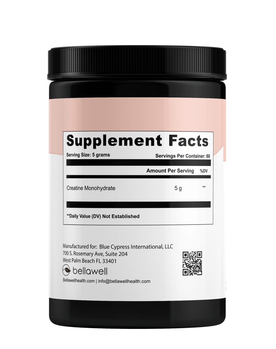 BELLAWELL HEALTH Creatine Monohydrate Powder - Unflavored