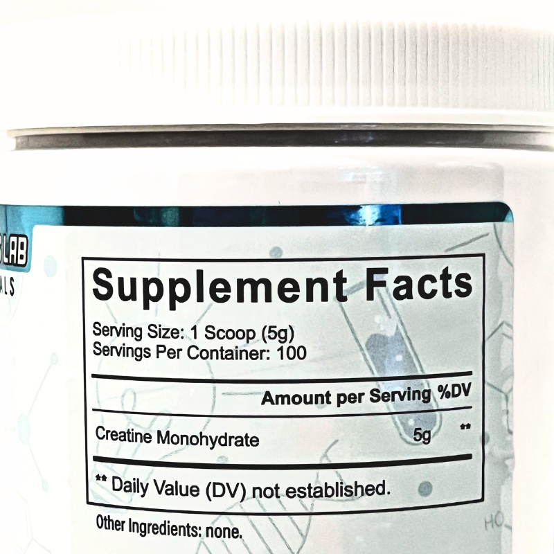 THE KING'S LAB Micronized Creatine Monohydrate Powder – Unflavored