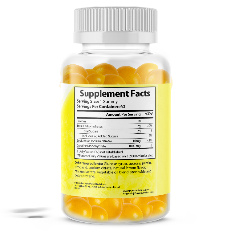 THRIXINE Pure Creatine Gummies - Lemon