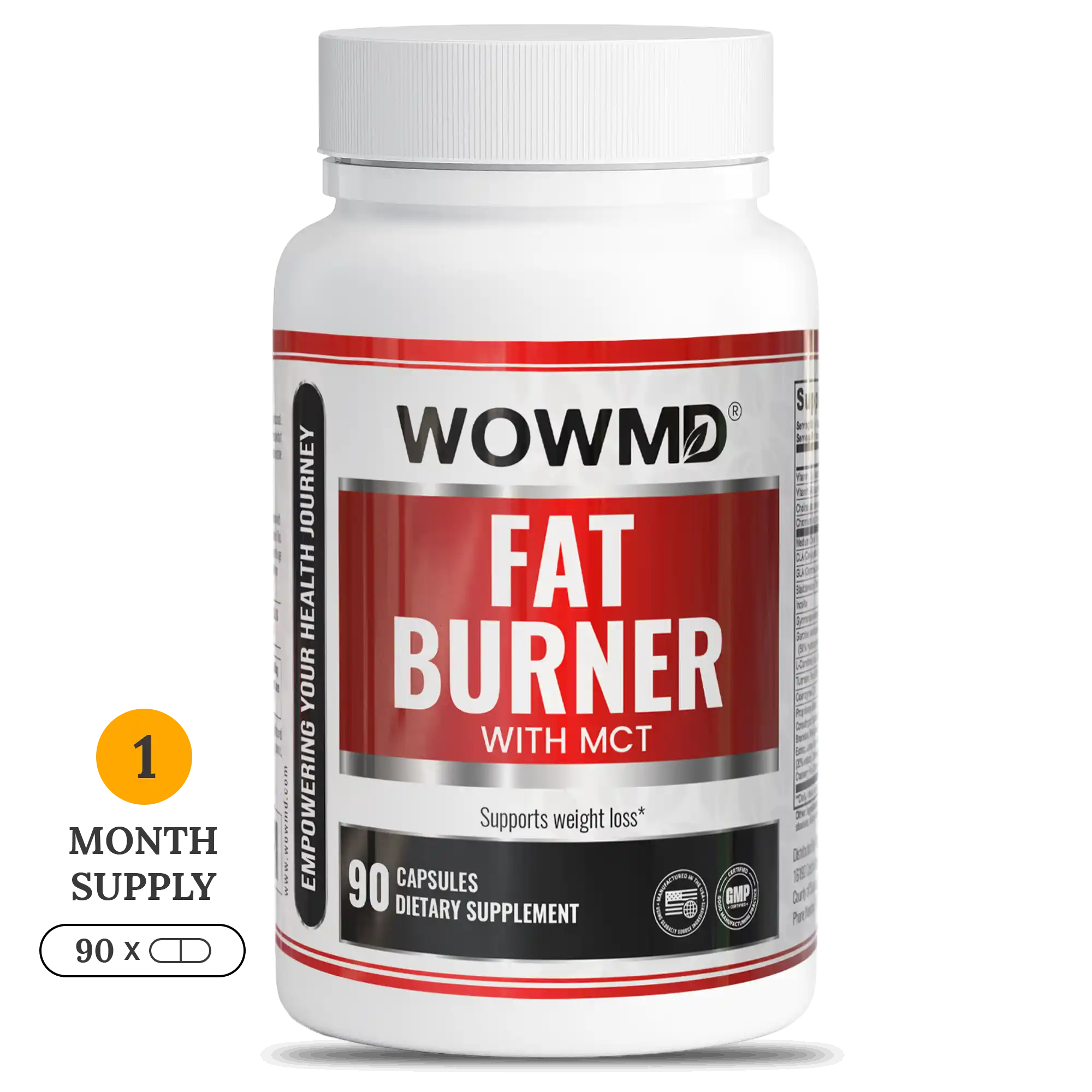 WOW MD Fat Burner with MCT - 90 Capsules