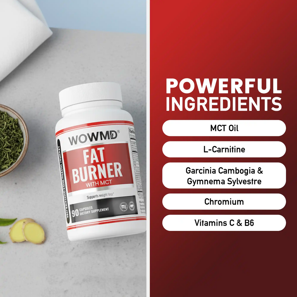WOW MD Fat Burner with MCT - 90 Capsules