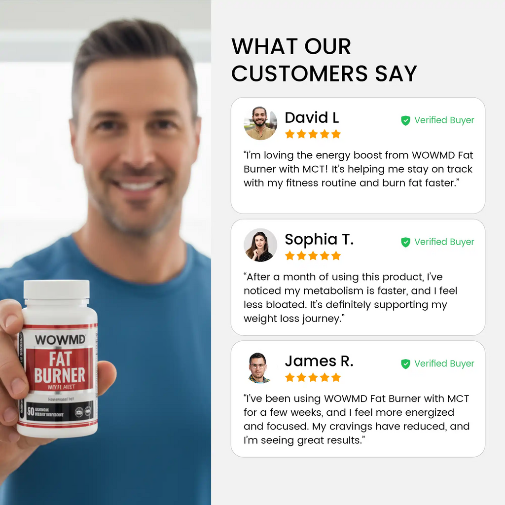 WOW MD Fat Burner with MCT - 90 Capsules
