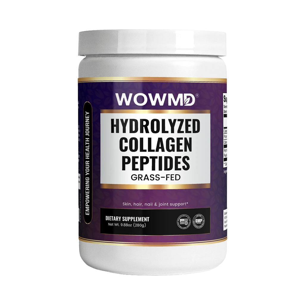WOW MD Grass-Fed Hydrolyzed Collagen Peptides Powder - Unflavored