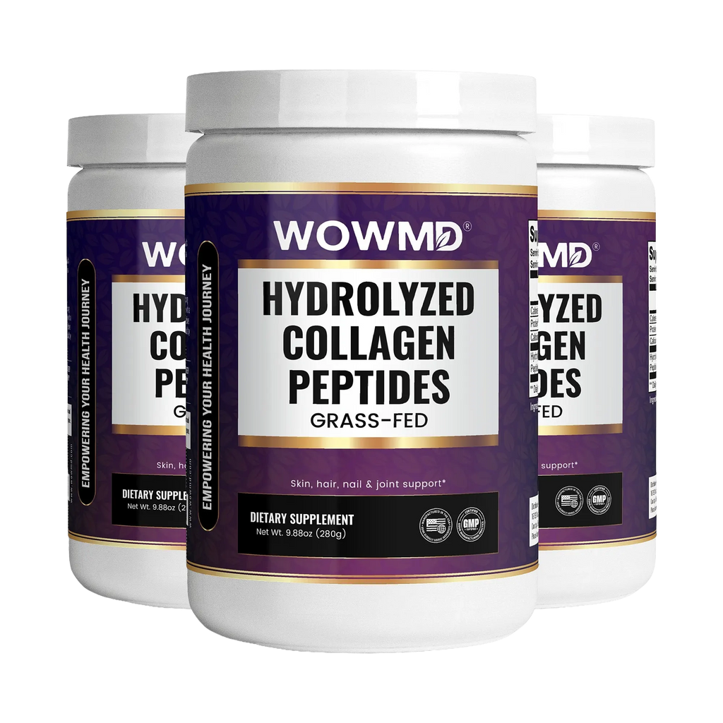 WOW MD Grass-Fed Hydrolyzed Collagen Peptides Powder - Unflavored
