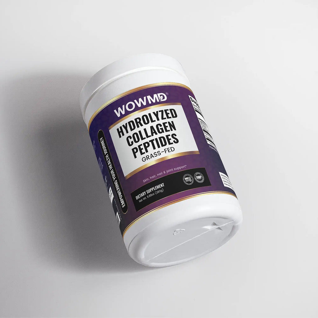 WOW MD Grass-Fed Hydrolyzed Collagen Peptides Powder - Unflavored