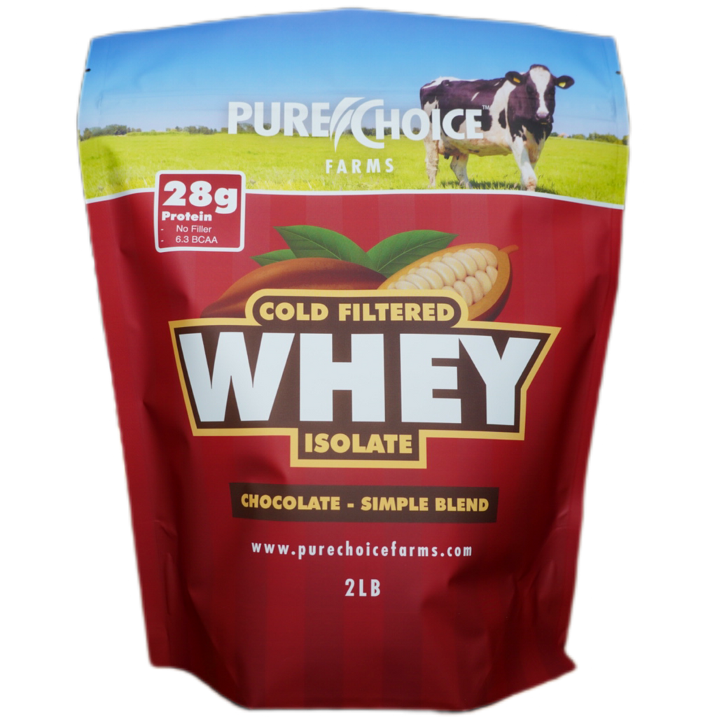 PURE CHOICE Whey Protein Isolate Powder - Chocolate