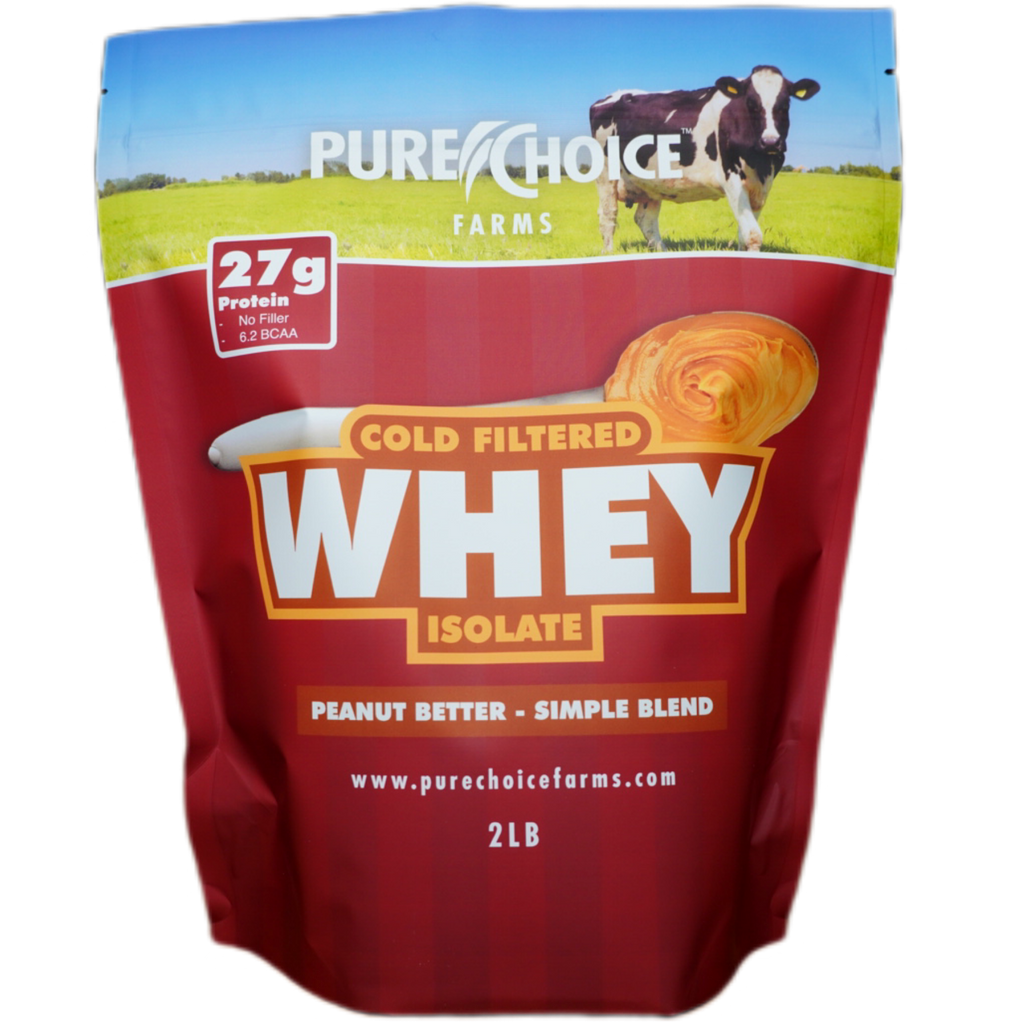 PURE CHOICE Whey Protein Isolate Powder - Peanut Better