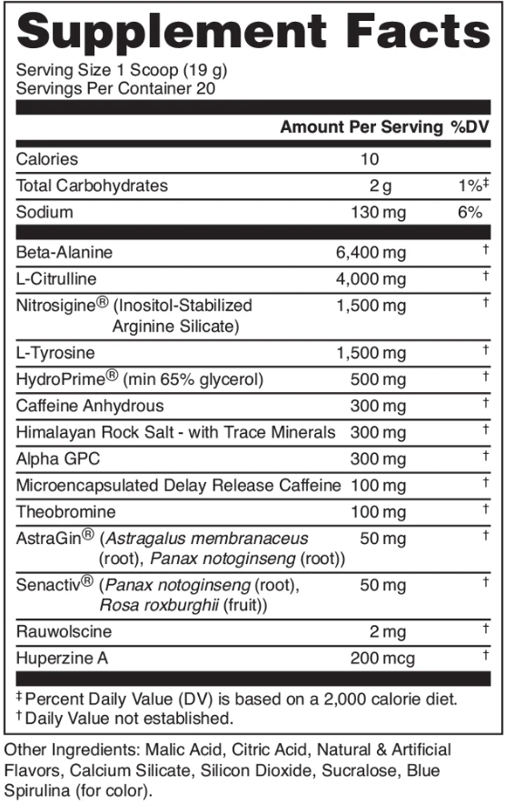 BUCKED UP MOTHER BUCKER High-Stimulant Pre-Workout - 9 Flavors