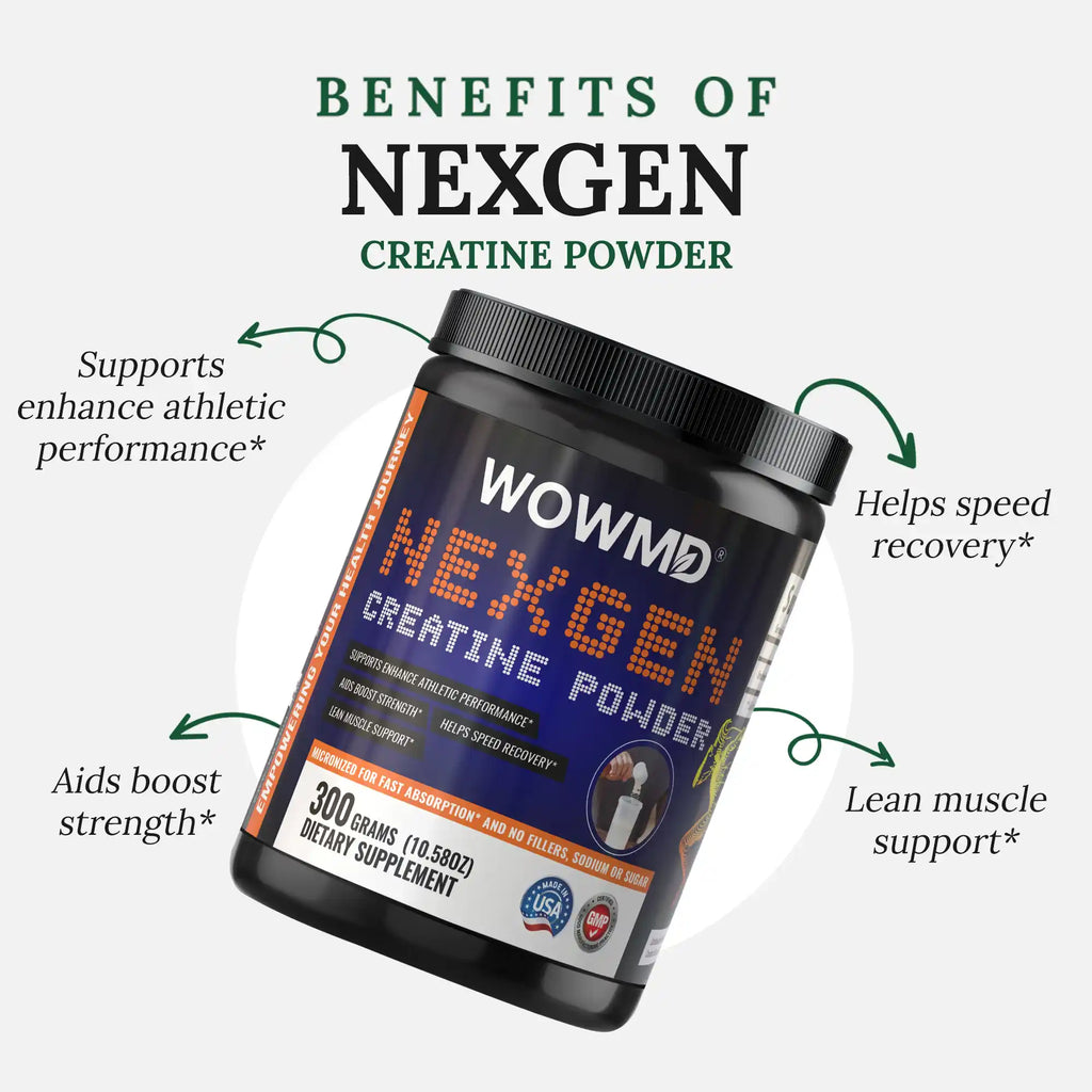 WOW MD NexGen Micronized Creatine Powder - Unflavored