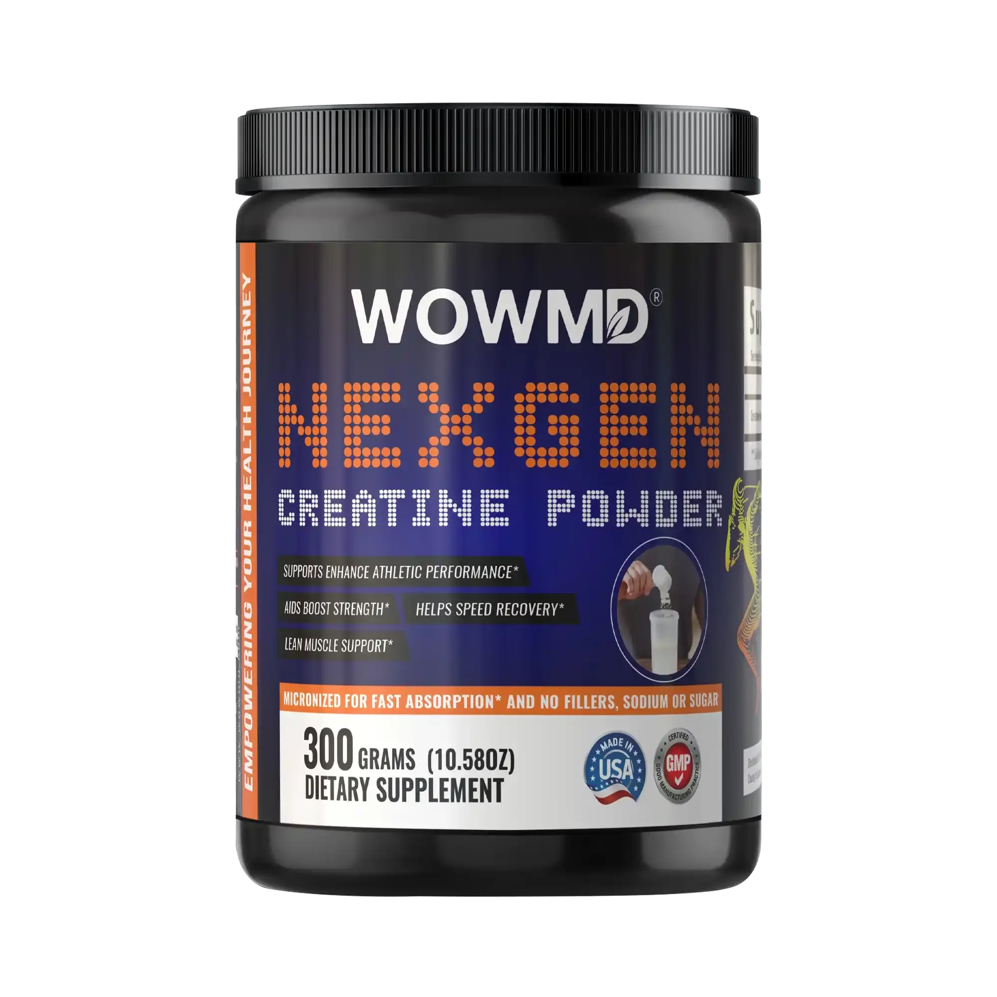 WOW MD NexGen Micronized Creatine Powder - Unflavored