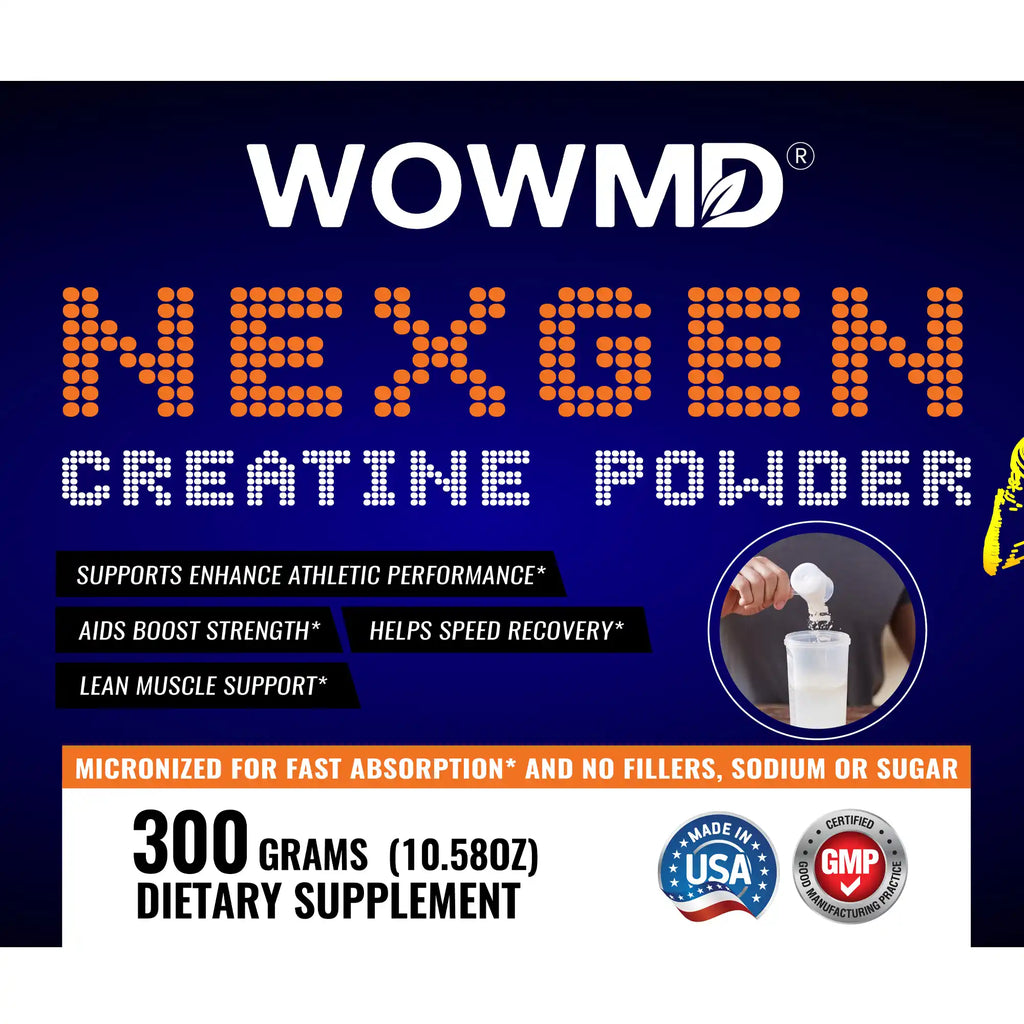 WOW MD NexGen Micronized Creatine Powder - Unflavored